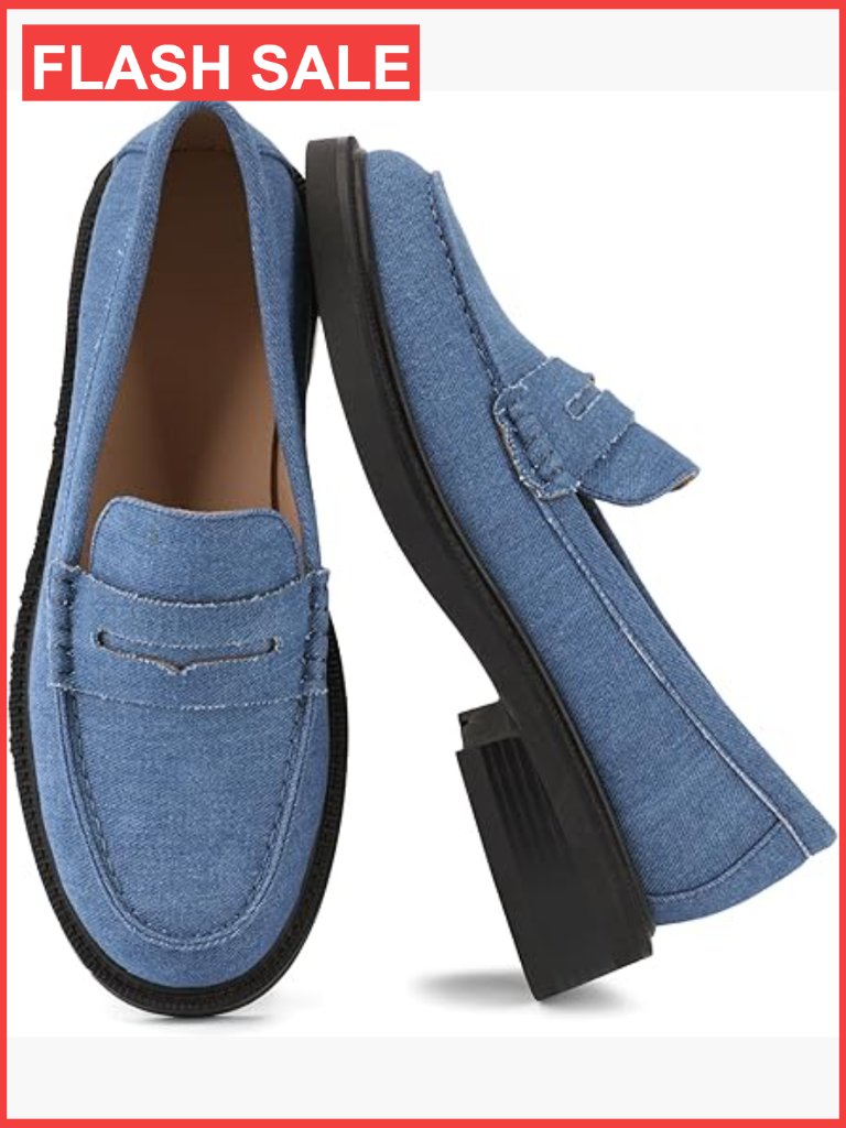 Classic Penny Loafers Slip On Flat Shoes Comfortable Casual Dress Work Office